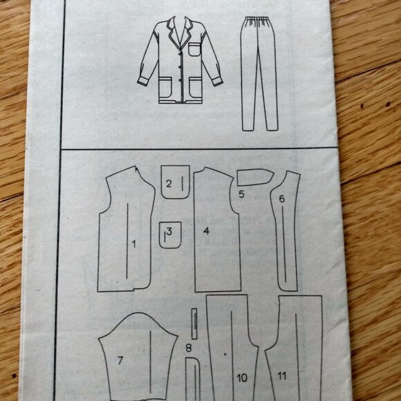 Fleece Jacket and Tapered Pants Sewing Pattern Size 12-16 4246 UNCUT - Picture 7 of 8